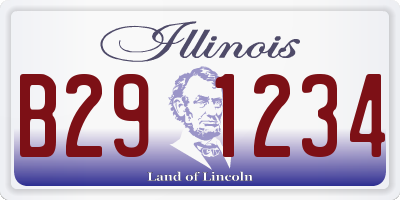 IL license plate B291234