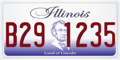 IL license plate B291235