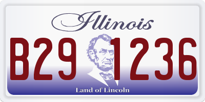 IL license plate B291236