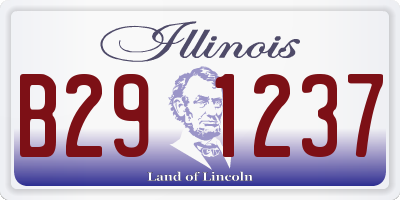 IL license plate B291237