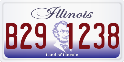 IL license plate B291238