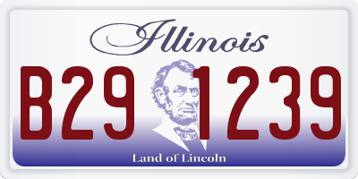 IL license plate B291239