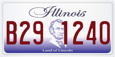 IL license plate B291240