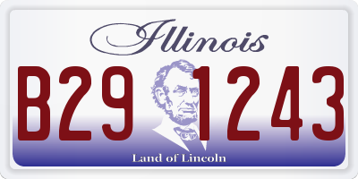 IL license plate B291243