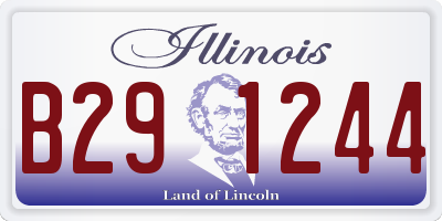 IL license plate B291244