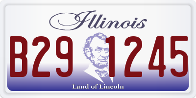 IL license plate B291245
