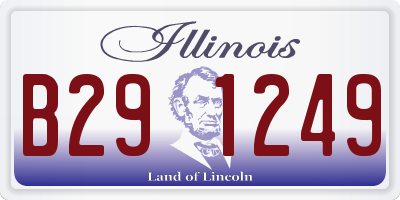 IL license plate B291249