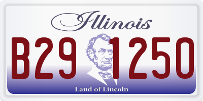 IL license plate B291250