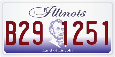 IL license plate B291251