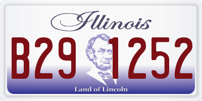 IL license plate B291252