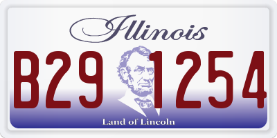 IL license plate B291254