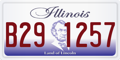 IL license plate B291257