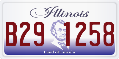 IL license plate B291258