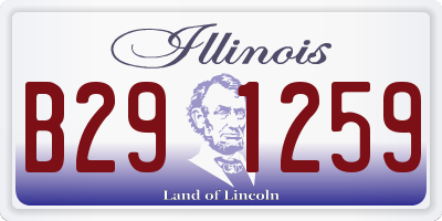 IL license plate B291259