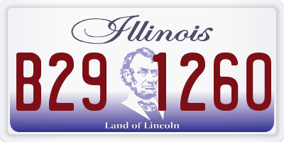 IL license plate B291260