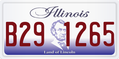 IL license plate B291265