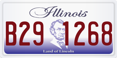 IL license plate B291268