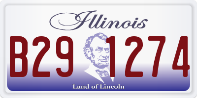 IL license plate B291274