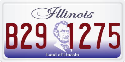 IL license plate B291275