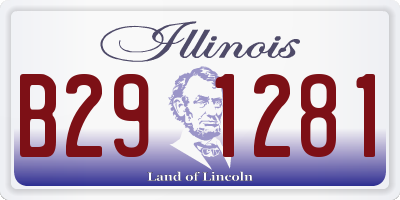 IL license plate B291281