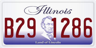 IL license plate B291286