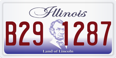 IL license plate B291287