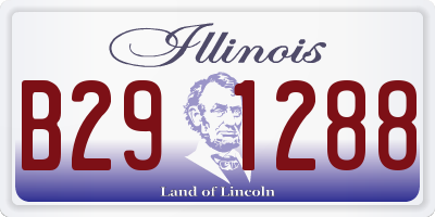 IL license plate B291288