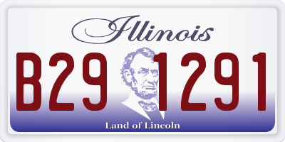 IL license plate B291291