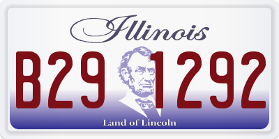 IL license plate B291292