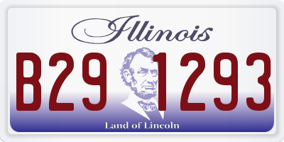 IL license plate B291293