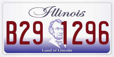 IL license plate B291296
