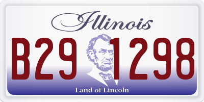 IL license plate B291298