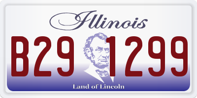 IL license plate B291299