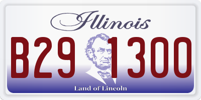 IL license plate B291300