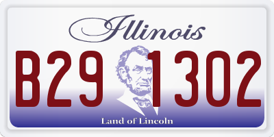 IL license plate B291302