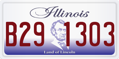 IL license plate B291303
