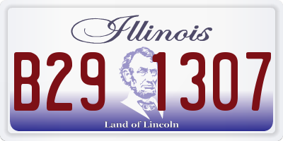 IL license plate B291307