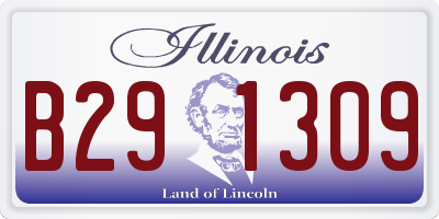 IL license plate B291309