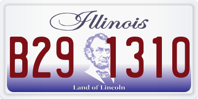 IL license plate B291310