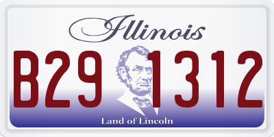 IL license plate B291312