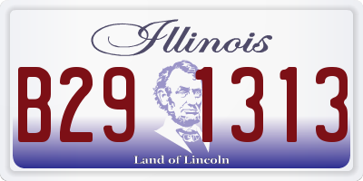 IL license plate B291313