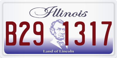 IL license plate B291317