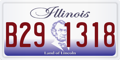 IL license plate B291318