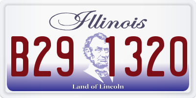 IL license plate B291320