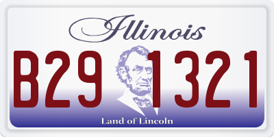 IL license plate B291321