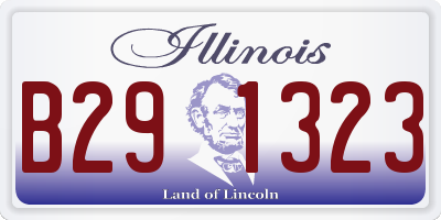 IL license plate B291323