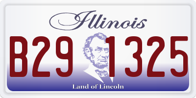 IL license plate B291325