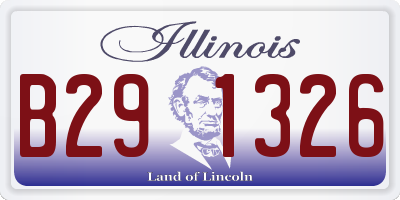 IL license plate B291326