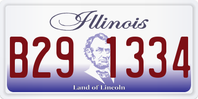 IL license plate B291334