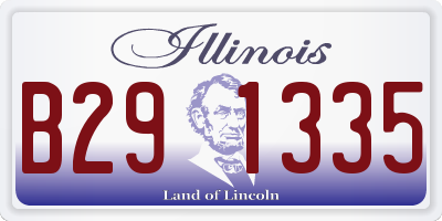 IL license plate B291335